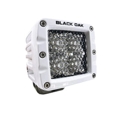 Black Oak 2 Marine LED Pod Light Diffused Optics White Housing Pro Series 30 2DMPOD10CR