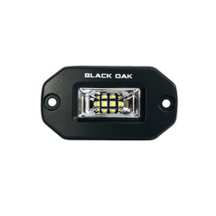 Black Oak 2 Marine Flush Mount Spreader Light Black Housing Pro Series 30 2FSLBS