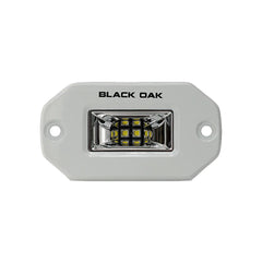 Black Oak 2 Marine Flush Mount Spreader Light White Housing Pro Series 30 2FSLSRPOD10CR