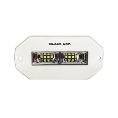 Black Oak 4 Marine Flush Mount Spreader Light White Housing Pro Series 30 4FMSLS