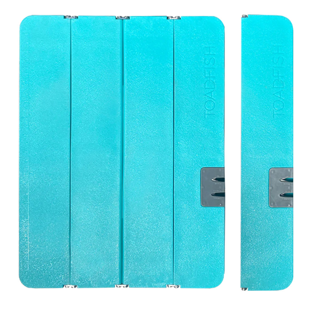 Toadfish Stowaway Folding Cutting Board wBuiltIn Knife Sharpener Teal 1054