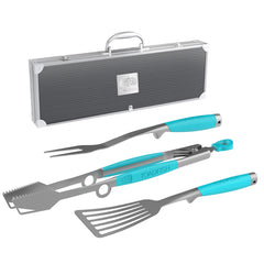 Toadfish Ultimate Grill Set Case Tongs Spatula Fork 1092