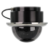 Iris Miniature Marine PTZ Dome Camera Stainless Bezel HiDef Ethernet IP 10x Digital Zoom 4 in 1 Video Format