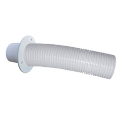Trident Marine 10 White Stern Flex Hose wTransom Flange TFK10W