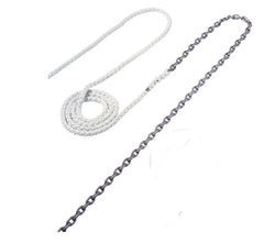 Maxwell 25ft of 3/8in HT Chain Splice to 250ft of 5/8in Nylon Brait Line