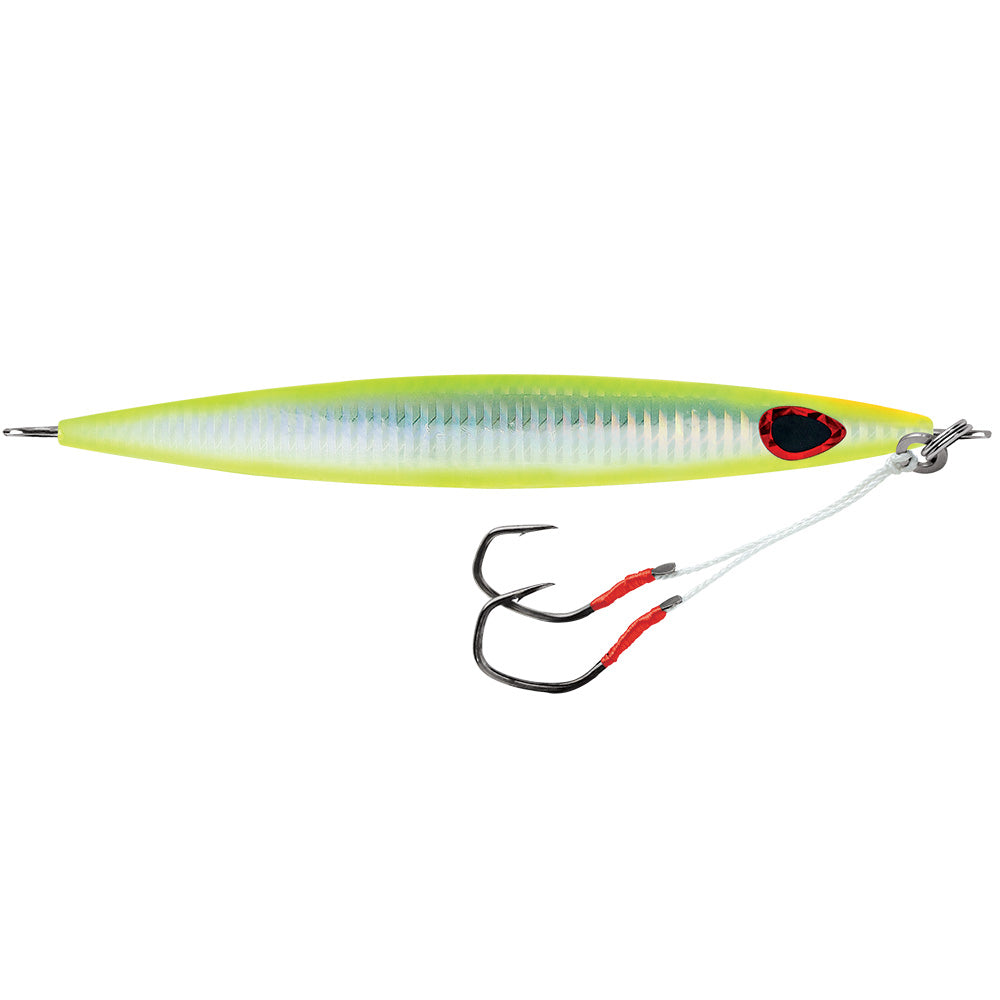 Williamson Kensaki 280 Jig  725  978oz  UV Chartreuse Glow Zebra KSJ280UVCGZ
