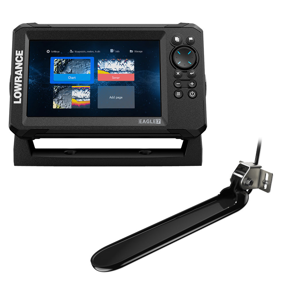 Lowrance Eagle 7 wTripleShot Transducer  Discover OnBoard Chart 00016228001
