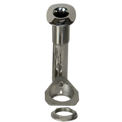 CE Smith 80 Series Screwless Flush Mount Rod Holder  15 Degree  Stainless Steel  Swivel Bottom  Black Liner 53687S