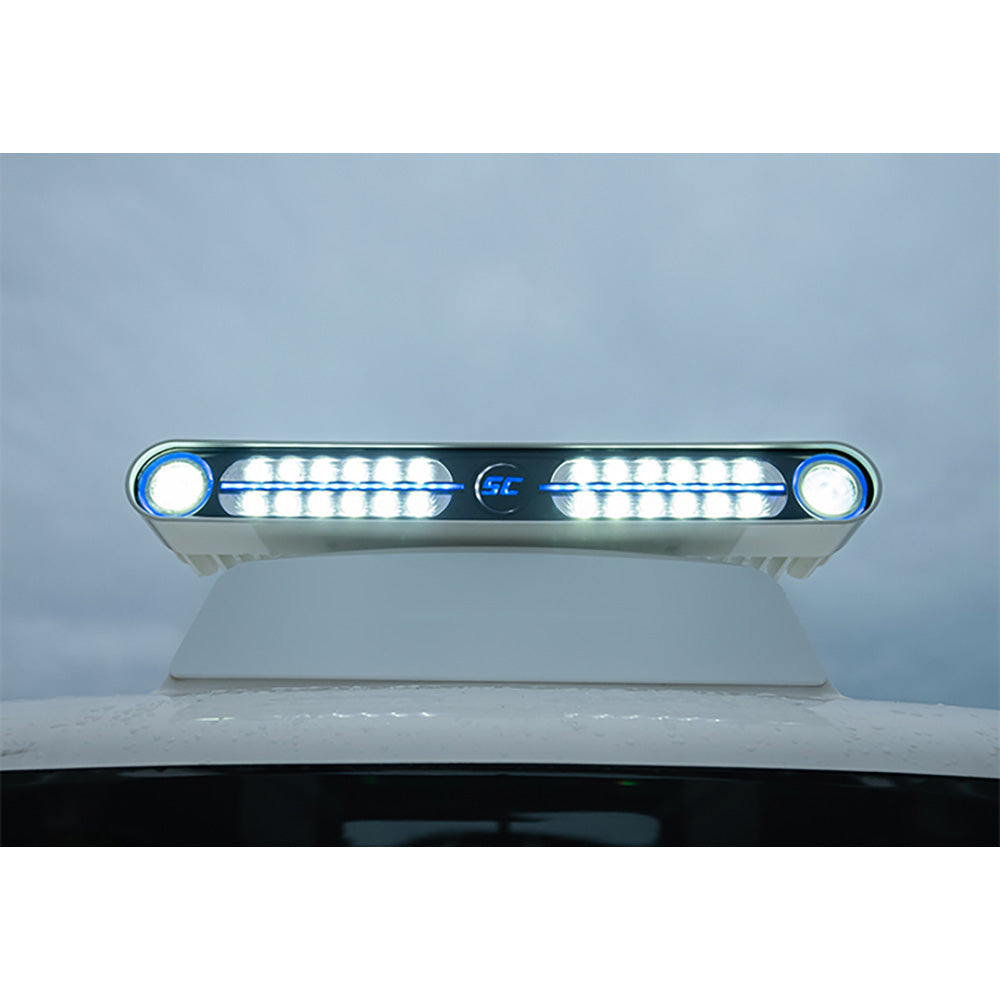 ShadowCaster Eagle Ray LED Light Bar  White Housing  Dual Optics SCMEAGLERAYWH