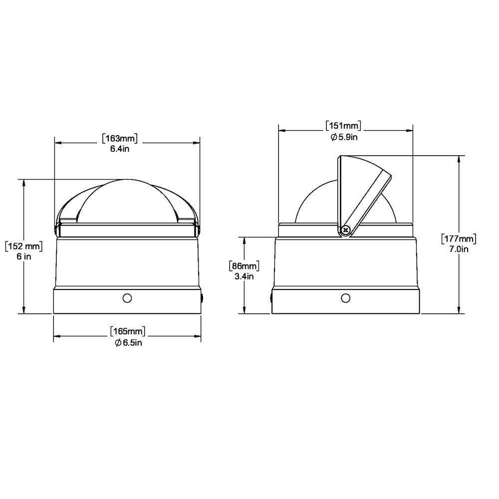 Ritchie DNB200 Navigator Compass  Binnacle Mount  Black DNB200