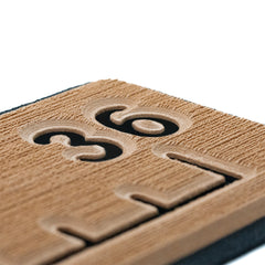 SeaDek 36 Routed Ruler  6mm  Brushed Texture  MochaBlack 5358380093