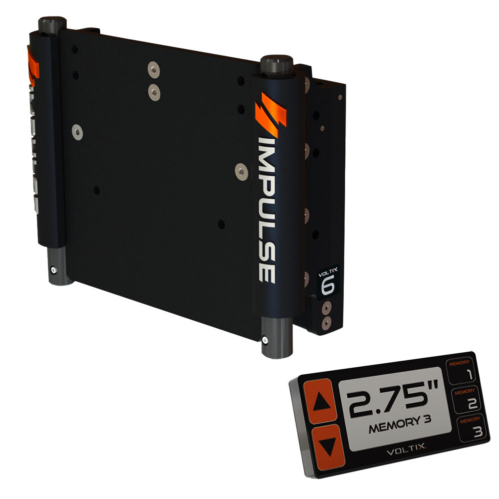 IMPULSE 6 Set Back Electric Jack Plate wSmart Control  Black Anodized 75050B