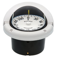 Ritchie HF742W Helmsman Compass  Flush Mount  White HF742W