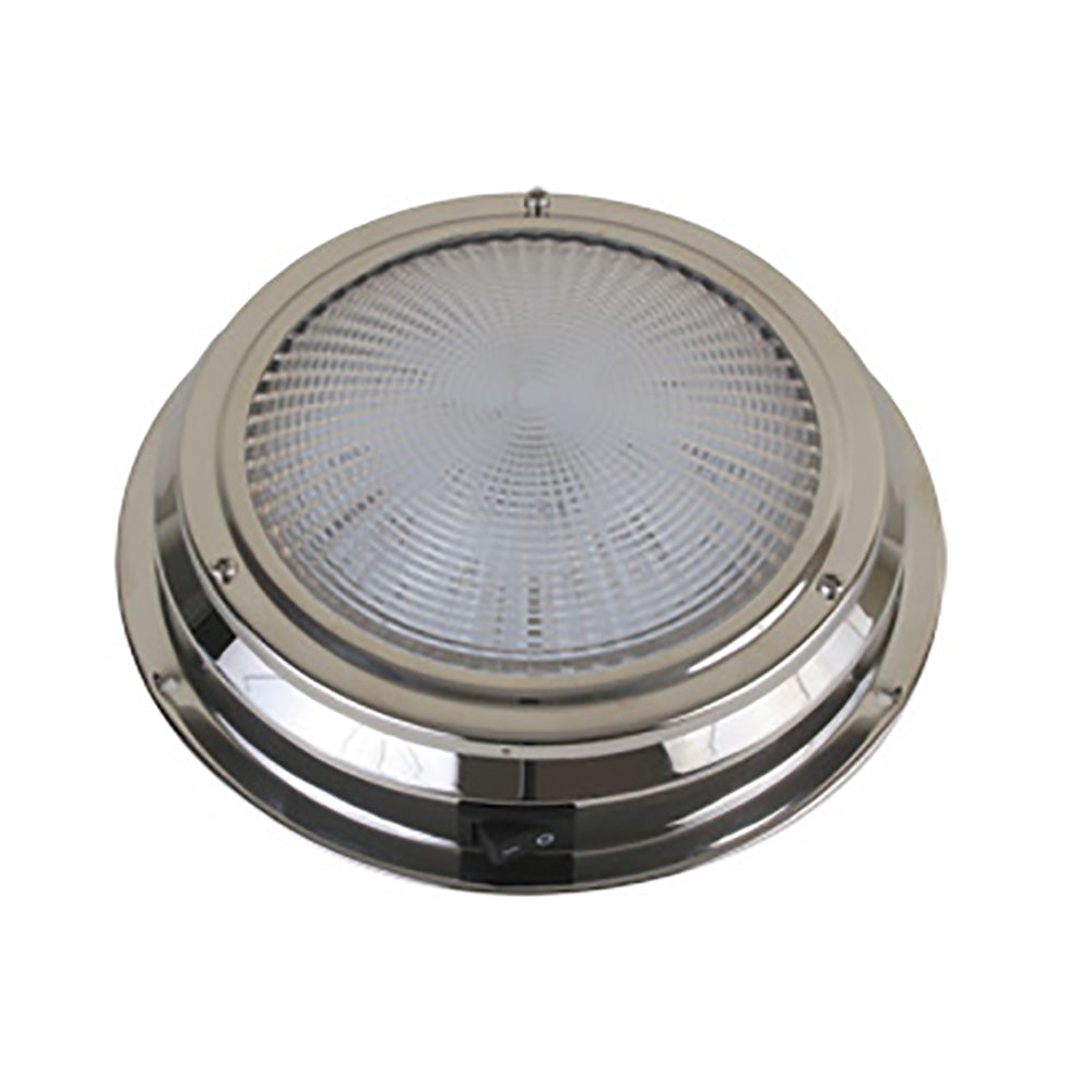 Scandvik LED Dome Light  Traditional  Stainless Steel  55  12V 41324P
