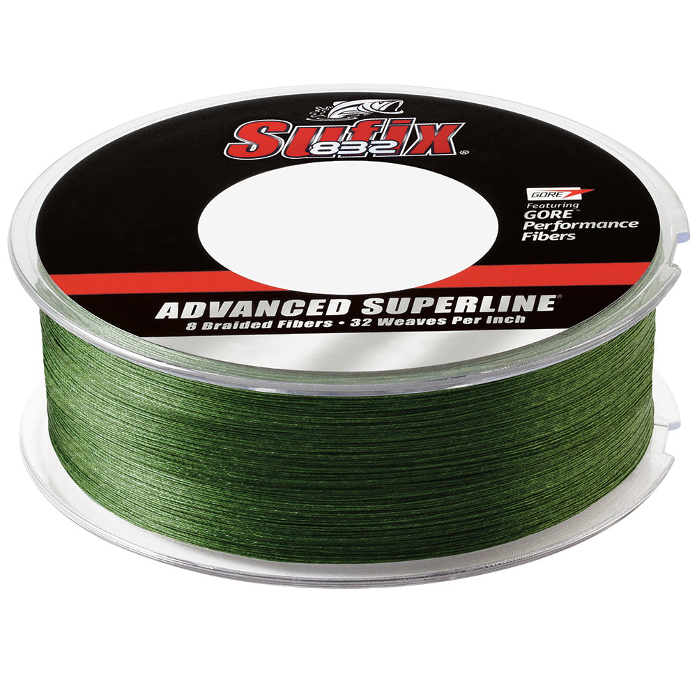 Sufix 832 Braid  80lb  LowVis Green  600 yds 660280G