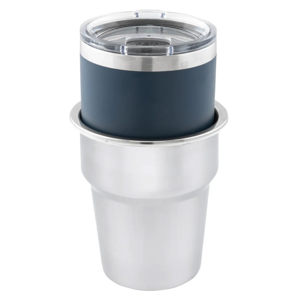 Whitecap Extra Large Stainless Steel Flush Cupholder S3507C
