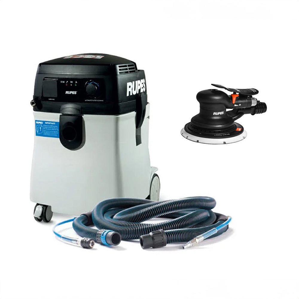 RUPES S245 Portable Vacuum Long Hose Kit wRH356A Skorpio Sander S245EPLKL16