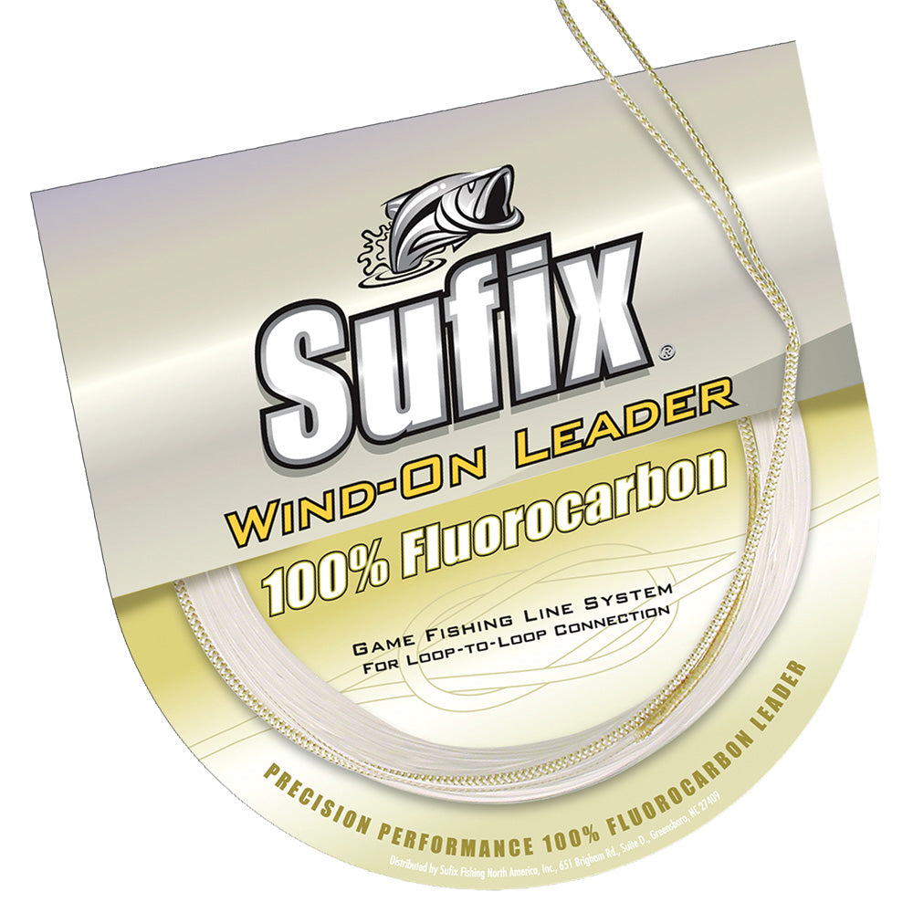 Sufix WindOn 100 Clear Fluorocarbon Leader  20lb  11 yds 700020F