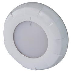 Lumitec Aurora LED Dome Light  White Finish  WhiteBlue Dimming 101075