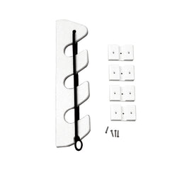 TACO 3Rod Poly Bungee Rod Holder Rack  White P03133W