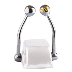 Schmitt Marine Standard Control Arm Set wGold Throttle Knob  Plain Shift Knob 50055