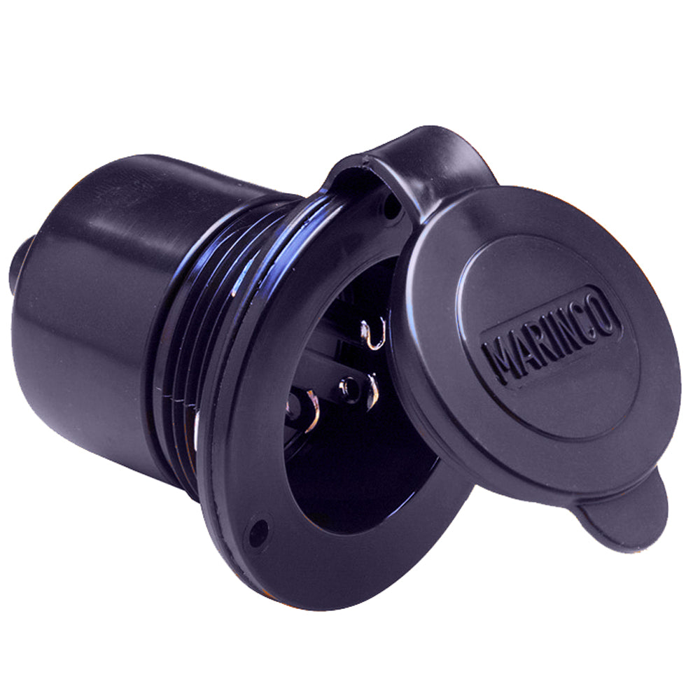 Marinco Marine OnBoard Hard Wired Charger Inlet  15Amp  Black 150BBI
