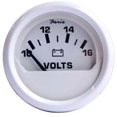 Faria Dress White 2 Voltmeter 1016 VDC 13120