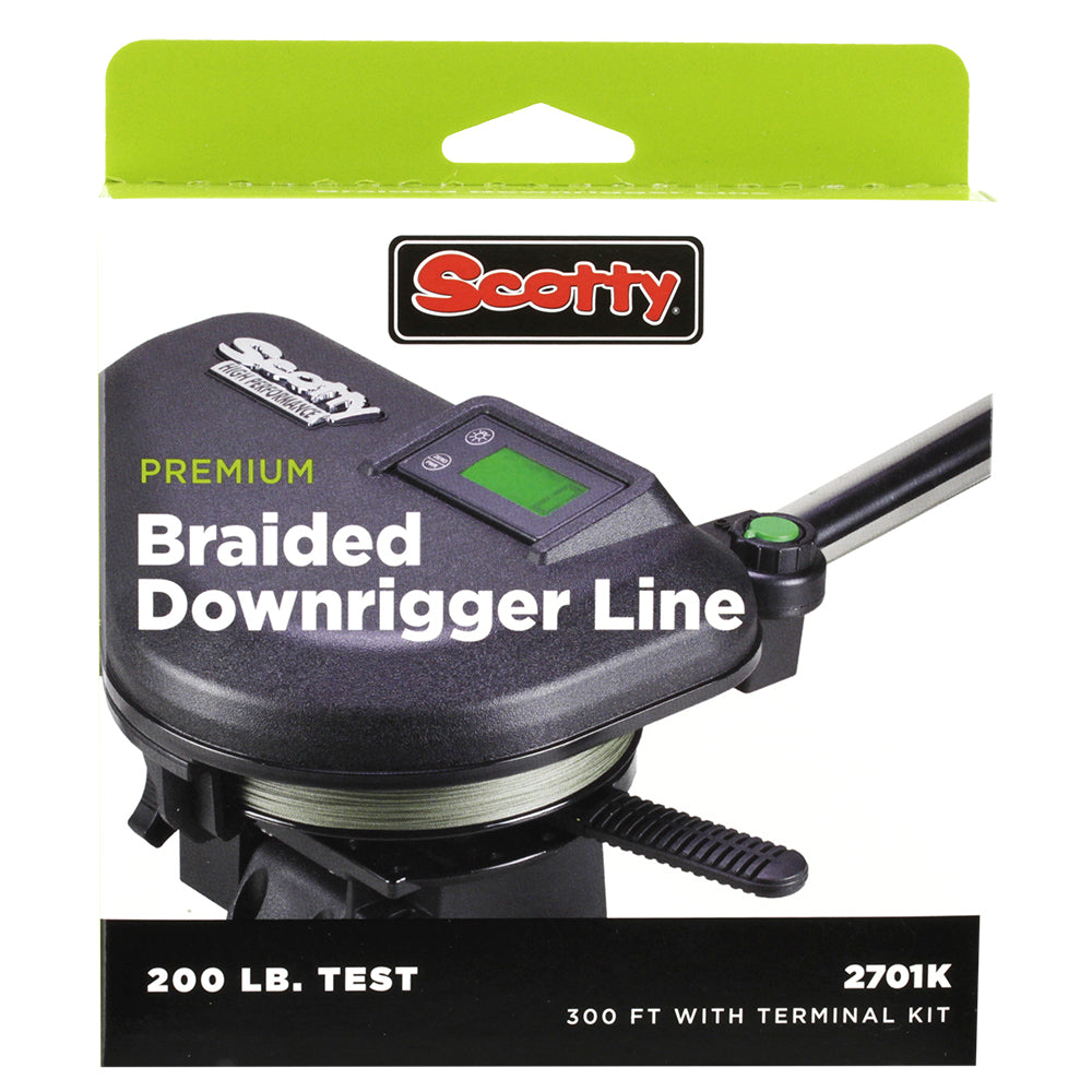 Scotty Premium Power Braid Downrigger Line  400ft of 200lb Test 2702K