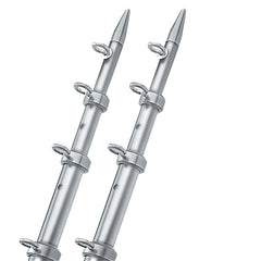 TACO 15 SilverSilver Outrigger Poles  118 Diameter OT0442VEL15