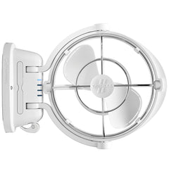 SEEKR by Caframo Sirocco II 3Speed 7 Gimbal Fan  White  1224V 7010CAWBX