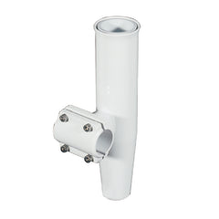 Lees ClampOn Rod Holder  White Aluminum  Horizontal Mount  Fits 1900 OD Pipe RA5204WH