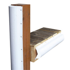 Dock Edge Piling Bumper  One End Capped  6  White 1020F