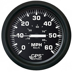 Faria Euro Black 4 Speedometer 60MPH GPS 32816