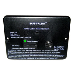 SafeTAlert 62 Series Carbon Monoxide Alarm  12V  62542Marine  Flush Mount  Black 62542MARINEBLK