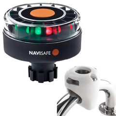Navisafe Navilight Tricolor 2NM wNavibolt Base  Rail Mount  White 342KIT3
