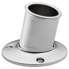 Whitecap TopMounted Flag Pole Socket  CPBrass  114 ID S5003