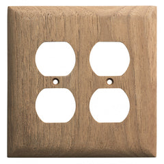 Whitecap Teak 2DuplexReceptacle Cover Plate 60177