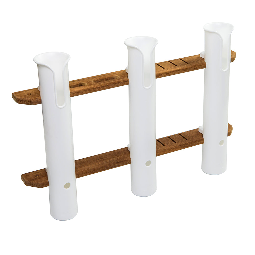 Whitecap Teak 3Rod Tournament Storage Rack 63449