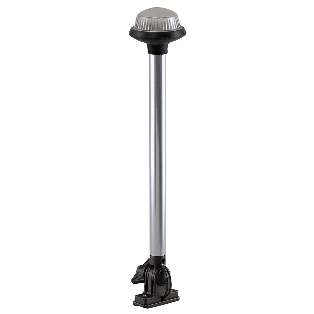 Perko Fold Down AllRound Frosted Globe Pole Light  Vertical Mount  White 1637DP0CHR
