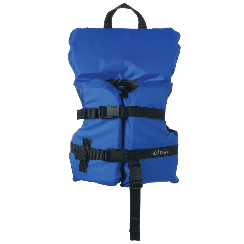 Onyx Nylon General Purpose Life Jacket  InfantChild Under 50lbs  Blue 10300050000012