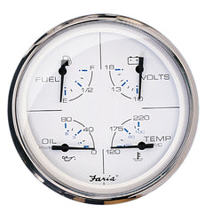 Faria Chesapeake White SS 5 Multifunction Gauge 33864