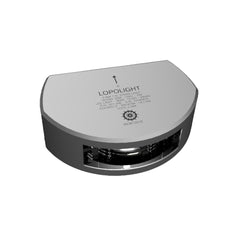 Lopolight Series 301006  Stern Light  2NM  Vertical Mount  White  Silver Housing 301006