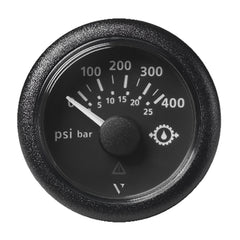 Veratron 2116 52mm ViewLine Transmission Oil Pressure 400 PSI25 Bar  Black Dial  Round Bezel A2C59514145