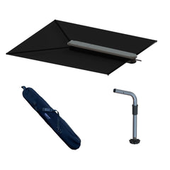 TACO ShadeFin wBlack Fabric Case  Fixed Rod Holder Mount Kit T1030004