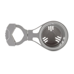 Camco ClampOn Rail Mounted Cup Holder  Large for Up to 2 Rail  Grey 53092