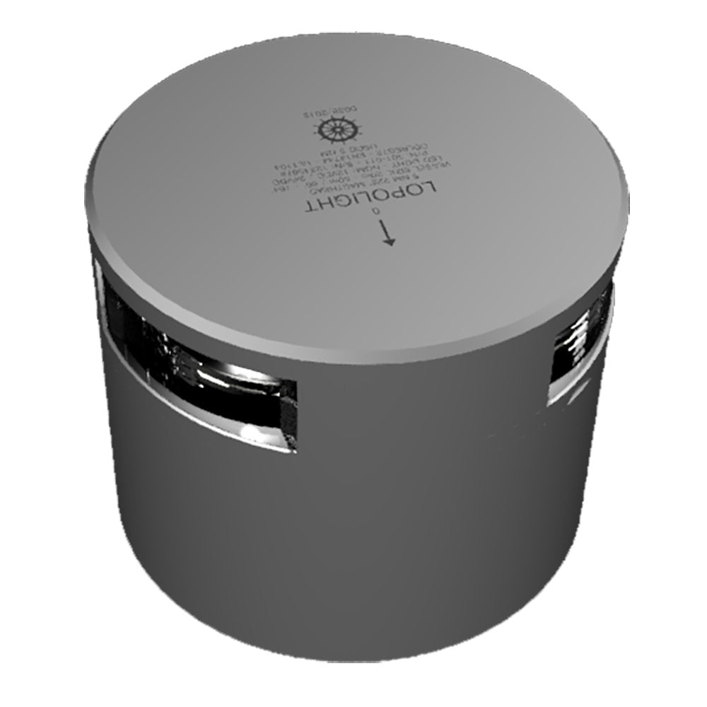 Lopolight Series 301011KL  Masthead Light  5NM  Horizontal Mount  White  Silver Housing 301011KL