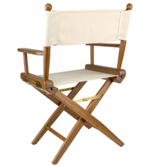 Whitecap Directors Chair wNatural Seat Covers  Teak 60044