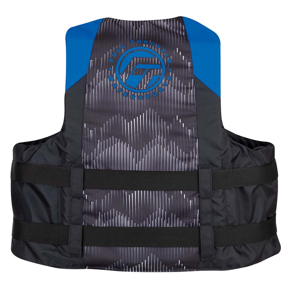 Full Throttle Adult Nylon Life Jacket  2XL4XL  BlueBlack 11220050008022
