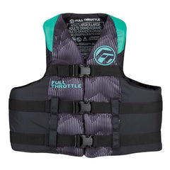 Full Throttle Adult Nylon Life Jacket  SM  AquaBlack 11220050503022