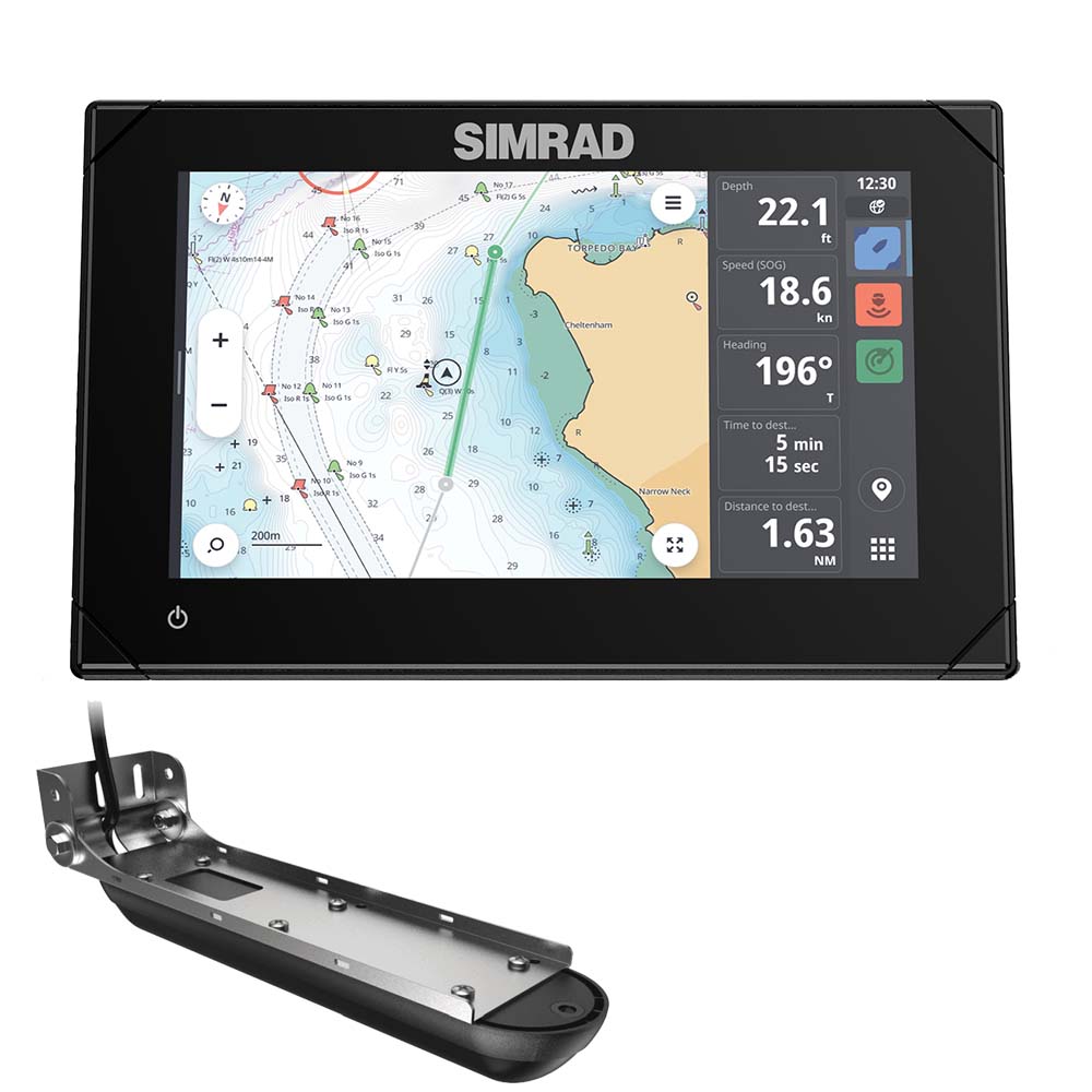Simrad NSX 3007 7 Combo Chartplotter  Fishfinder wActive Imaging 3in1 Transducer 00015365001